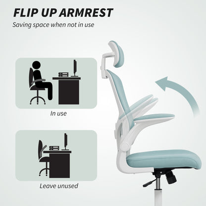 Chaise de bureau ergonomique mesh avec appui-tête ajustable