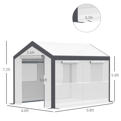 Outsunny 2x3m Heavy Duty Walk-in Greenhouse with Steel Frame