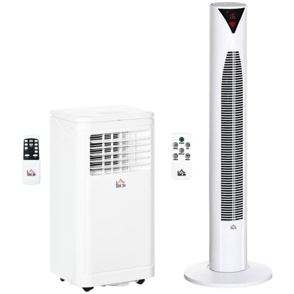 Climatiseur portatif et ventilateur ensemble 8000 BTU 344 pi²