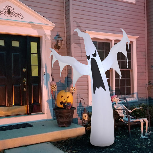 Fantôme gonflable Halloween 6pi LED blanc