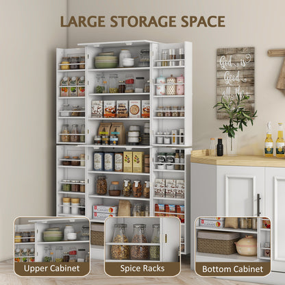 Armoire de cuisine 8 tablettes 4 portes