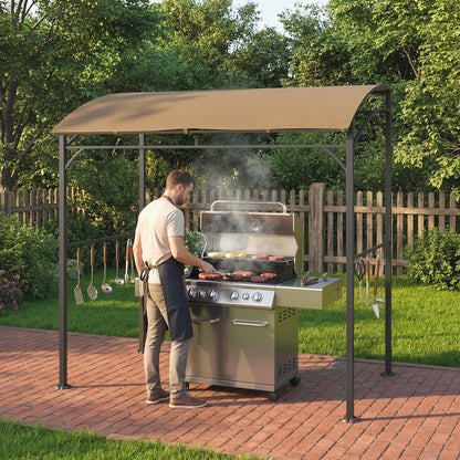 Gazebo BBQ courbé 7' x 5'