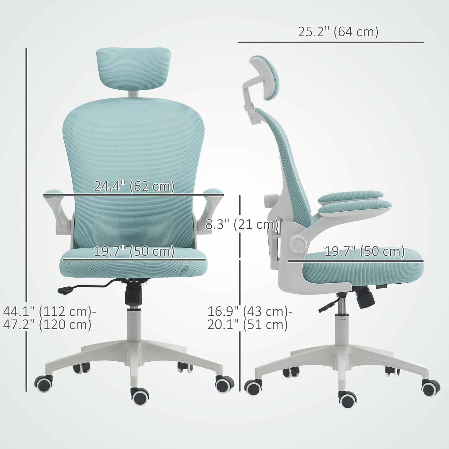 Chaise de bureau ergonomique avec support lombaire 4D