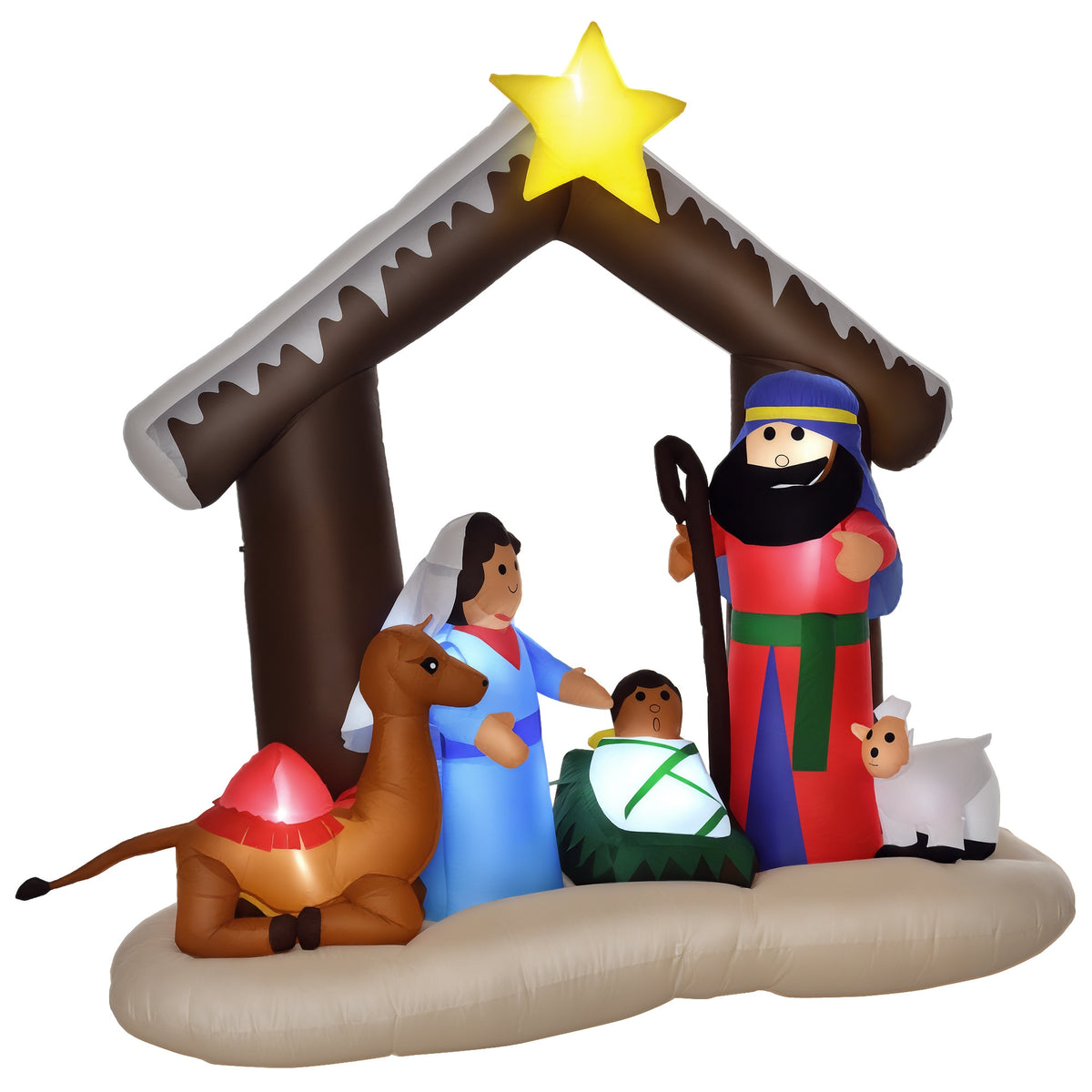 Arche gonflable de Noël de naissance de Jésus 201 cm
