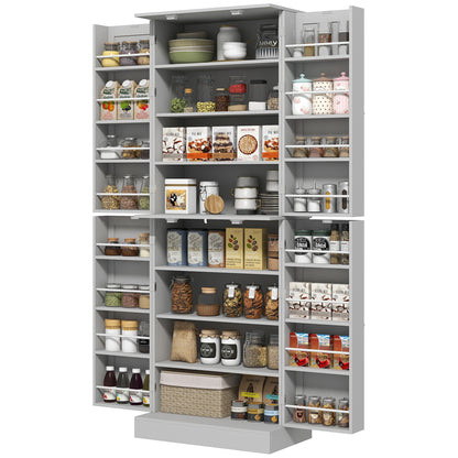 Armoire de cuisine 8 tablettes 4 portes