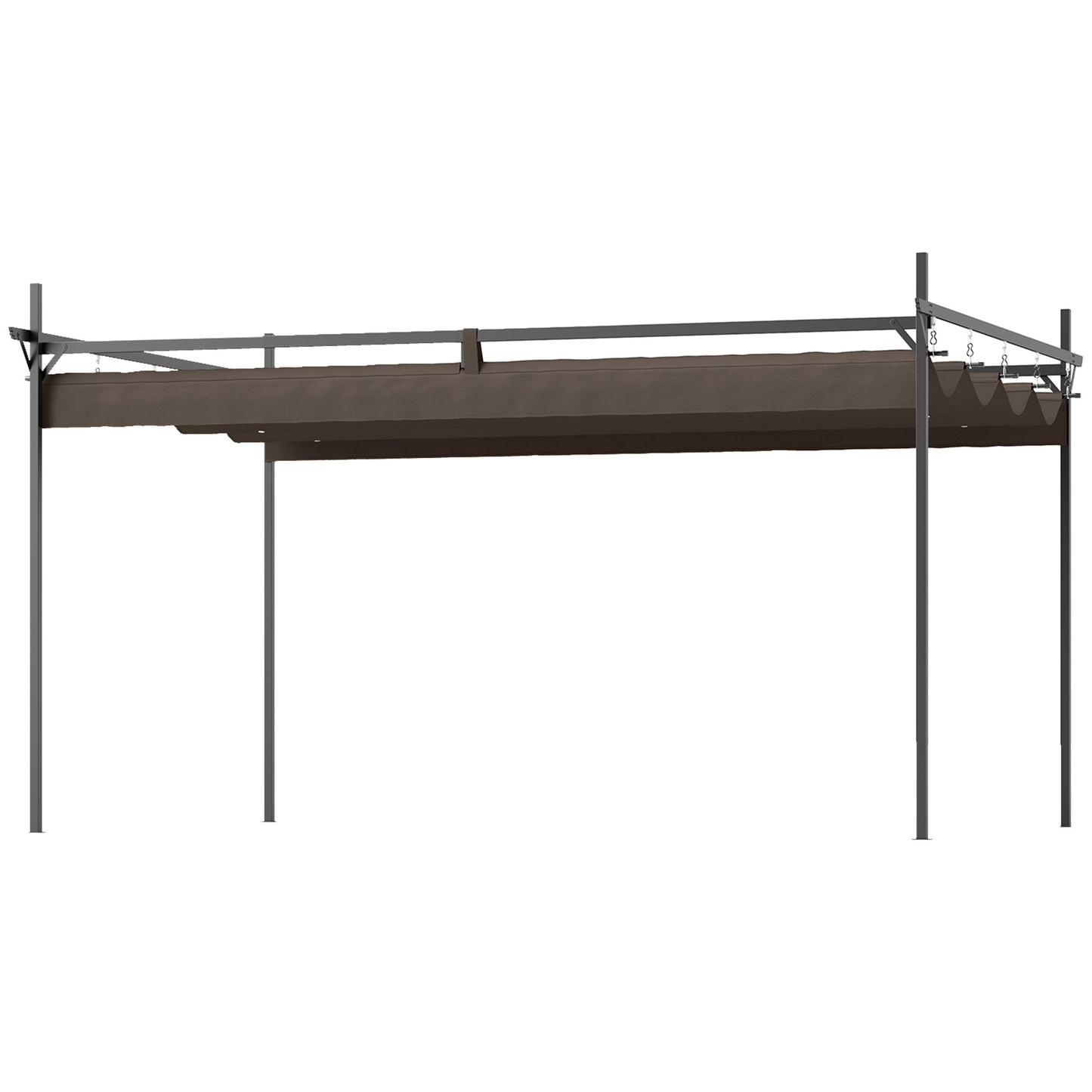 Pergola métallique autoportante avec toit rétractable UPF30+