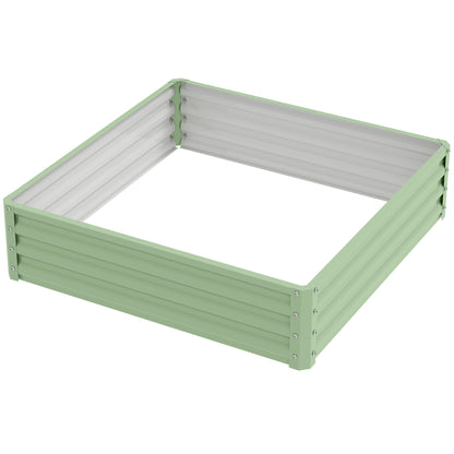 Jardinière surélevée acier galvanisé 120x120x30cm