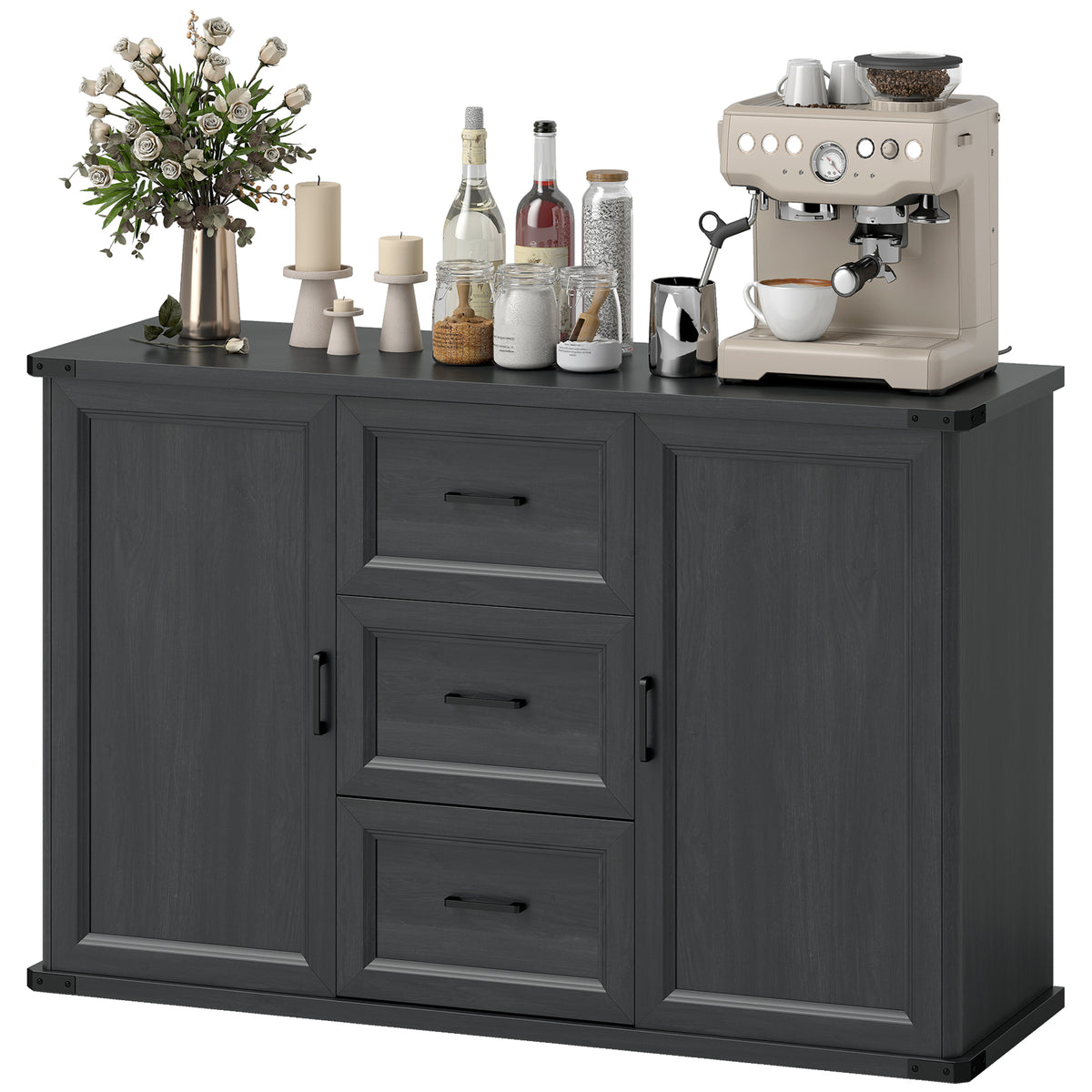 Buffet de cuisine avec tiroirs et portes