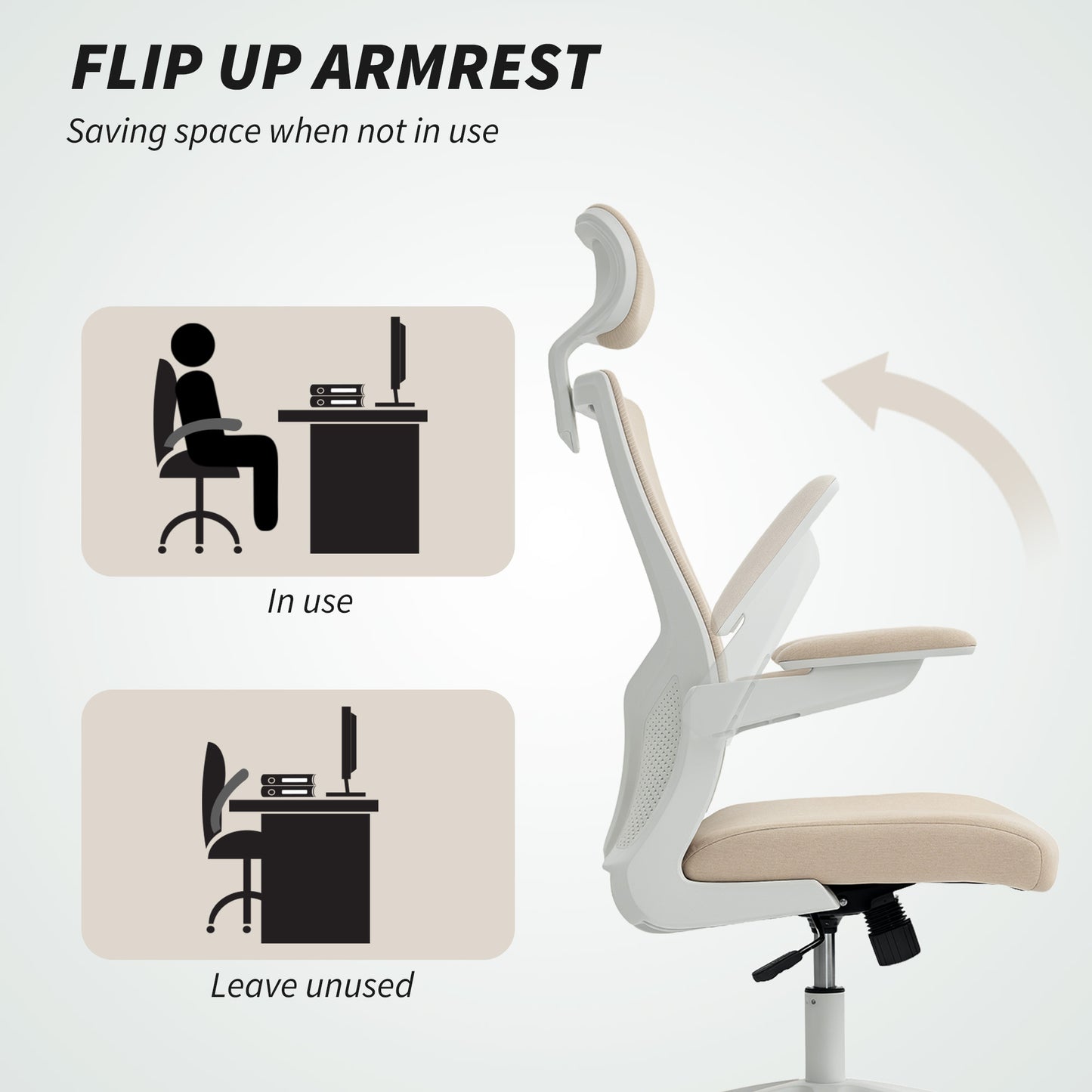 Chaise de bureau ergonomique avec support lombaire réglable