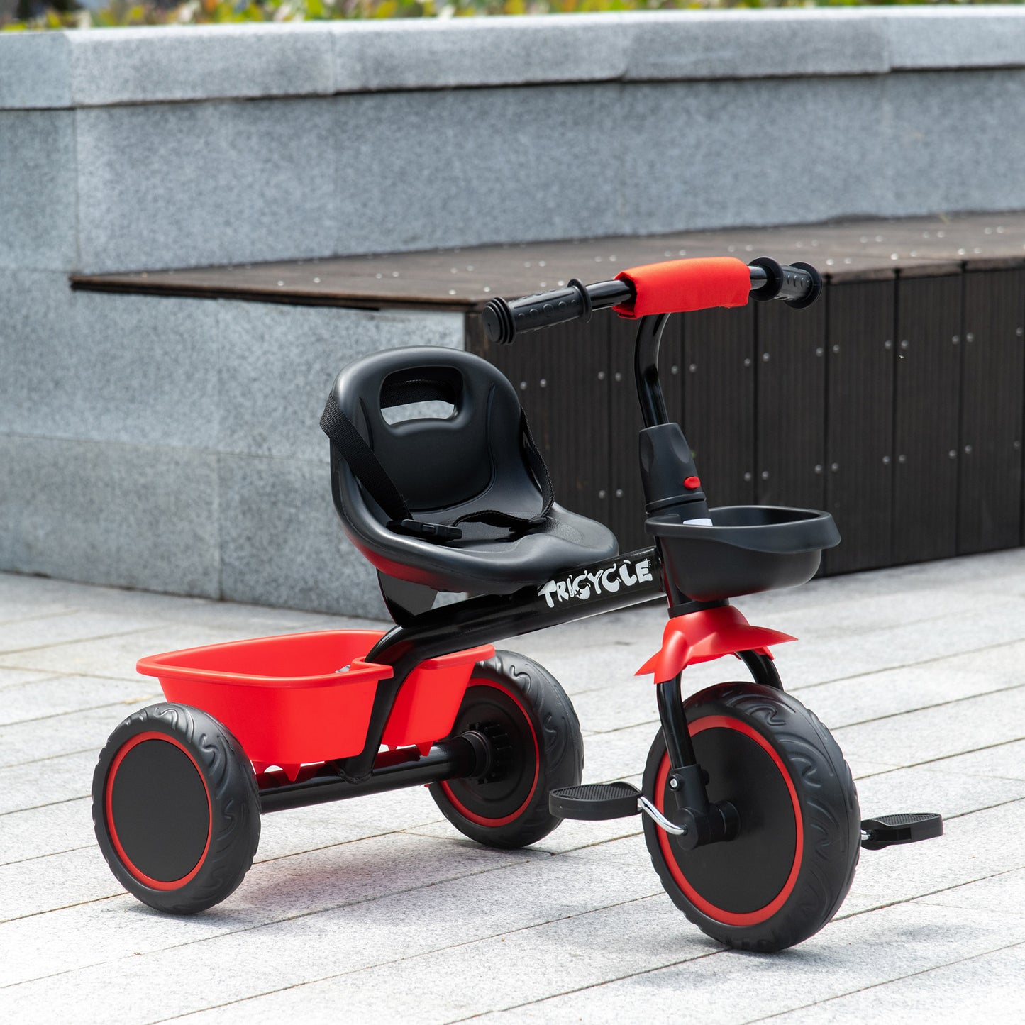 Tricycle évolutif pour enfants 2-5 ans avec ceinture