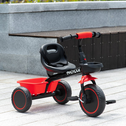 Tricycle évolutif pour enfants 2-5 ans avec ceinture