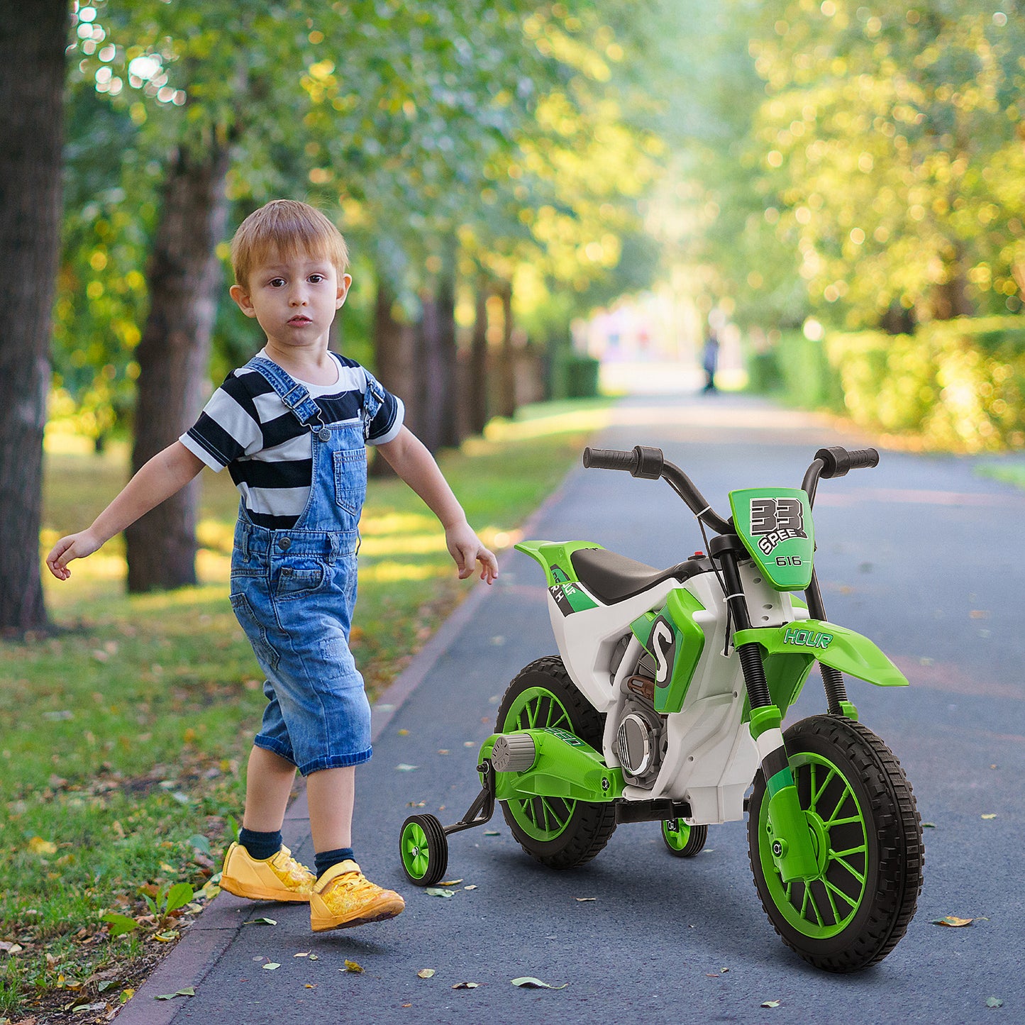 Moto électrique enfant 12V roues amovibles