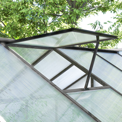 Serre de jardin polycarbonate aluminium 183 x 305 cm