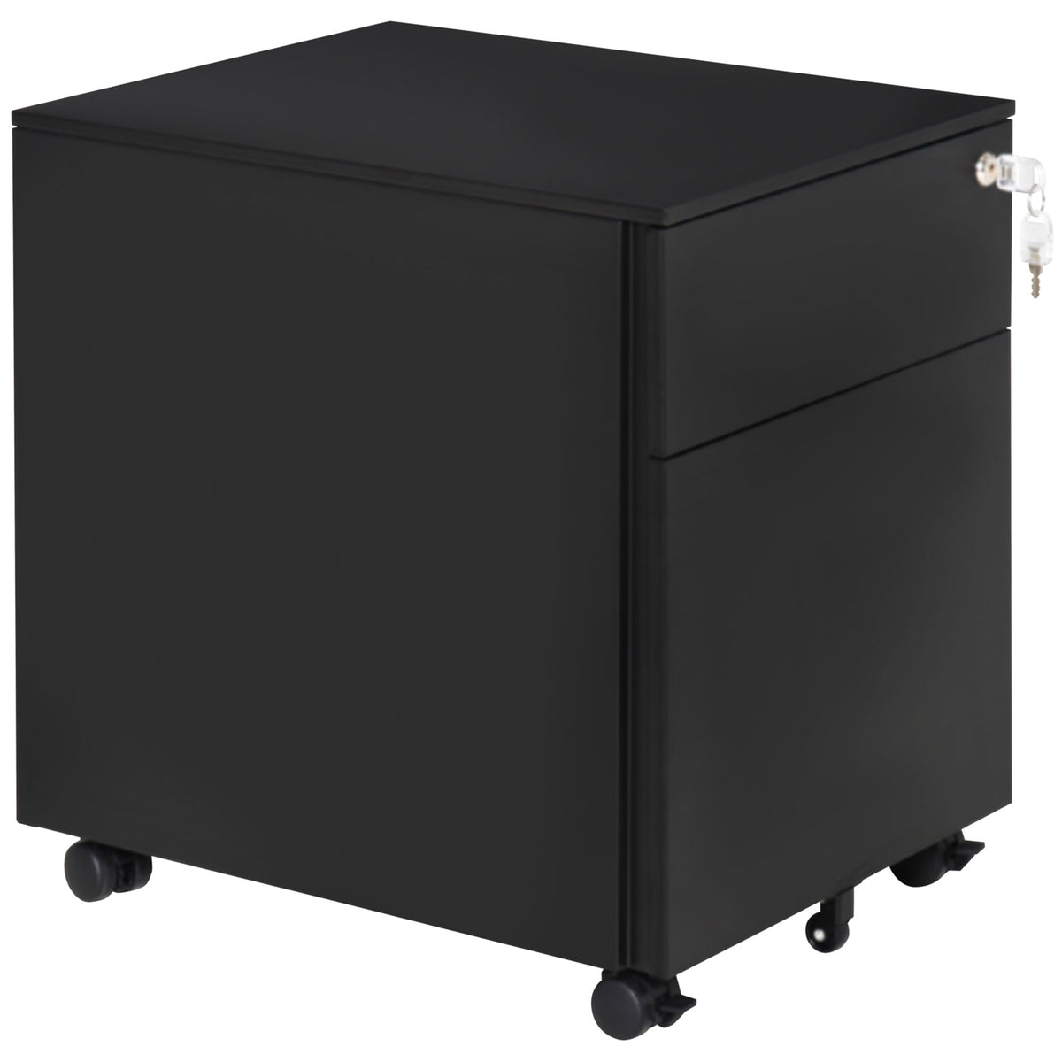 Classeur de bureau mobile en acier verrouillable