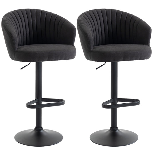 Tabourets de bar pivotants ajustables ensemble de 2