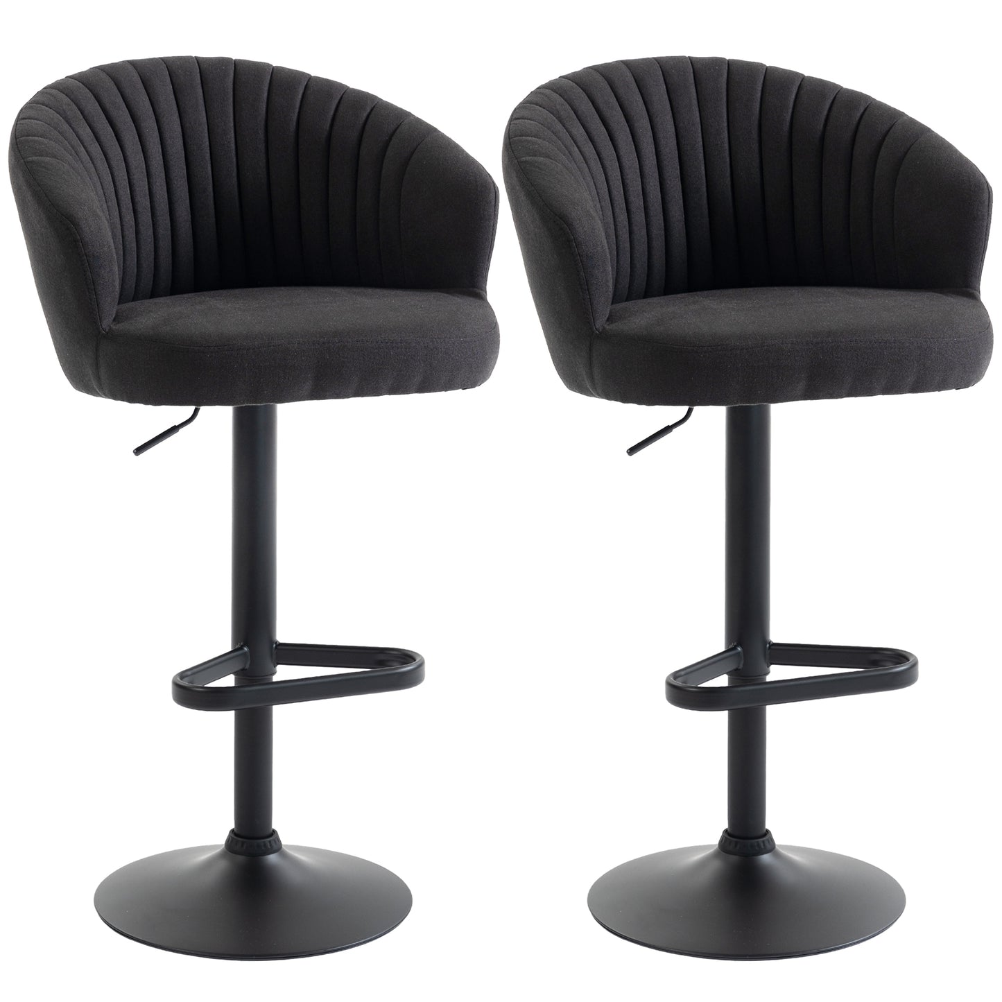 Tabourets de bar pivotants ajustables ensemble de 2