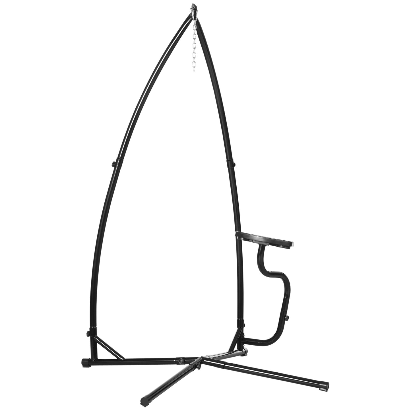 Support en C pour chaise hamac avec tablette