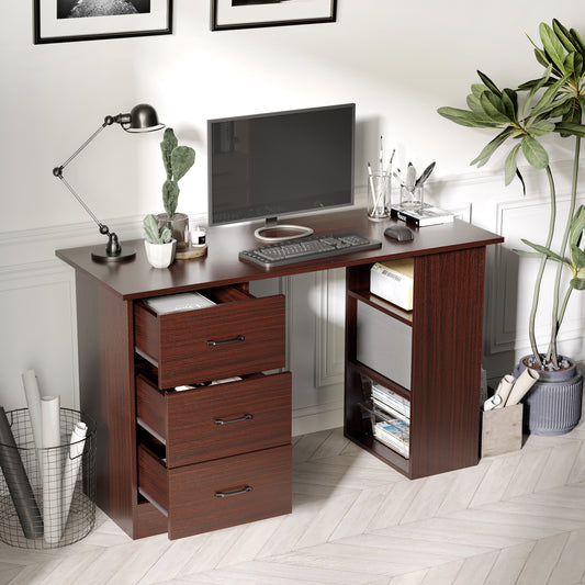 Bureau d'écriture 47 po avec rangements et tiroirs