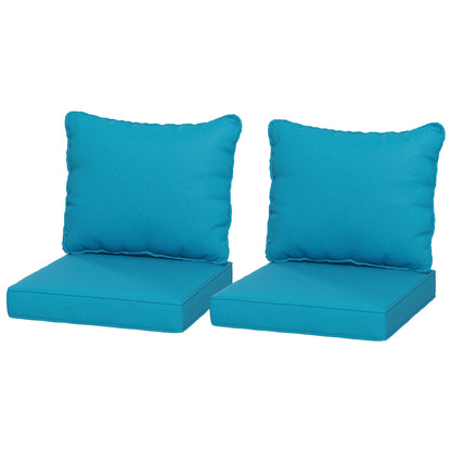 Coussins de patio de remplacement, ensemble 4 pièces