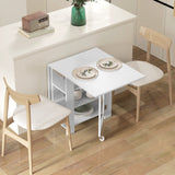 Table à manger pliante avec rangement et abattants