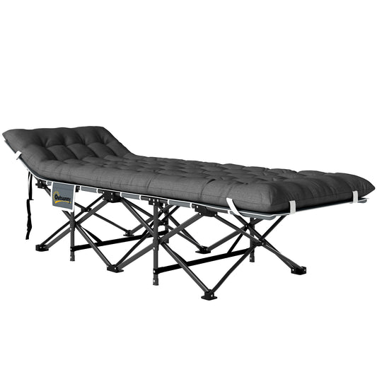 Lit de camp pliant avec coussin et sac de transport