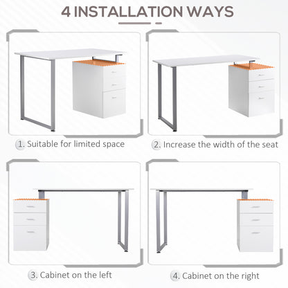 Bureau informatique tiroirs amovibles 47 po