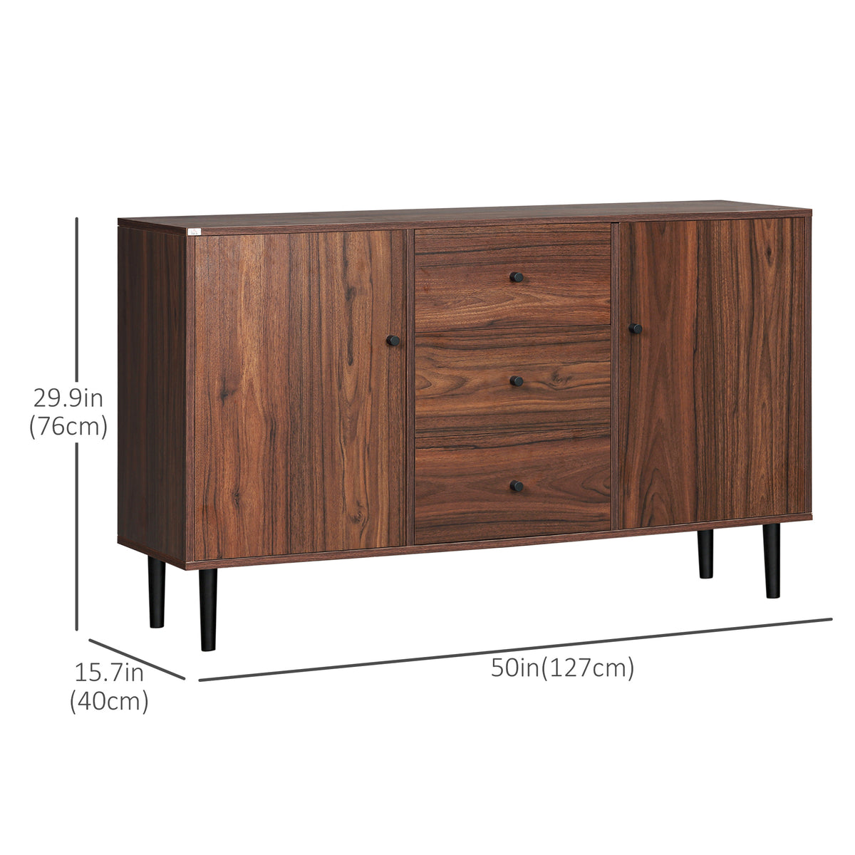 Buffet de cuisine rustique avec rangement