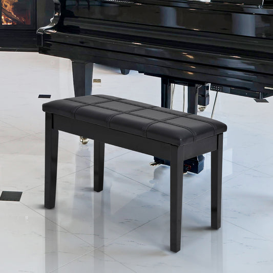 Banc de piano rembourré avec rangement