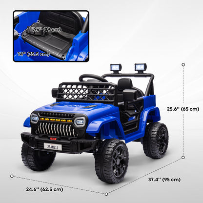 Camion électrique 12V télécommandé pour enfants avec suspension