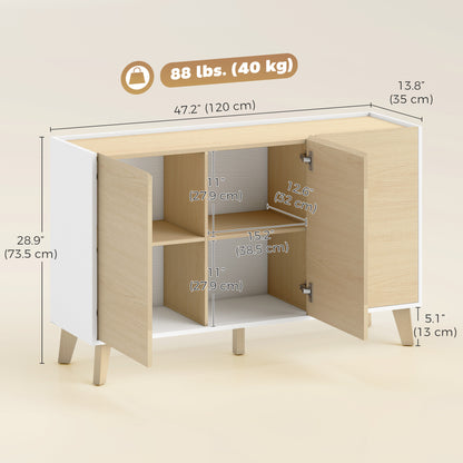 Buffet de cuisine style nordique moderne