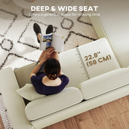 Divan d'angle en velours côtelé avec chaise réversible