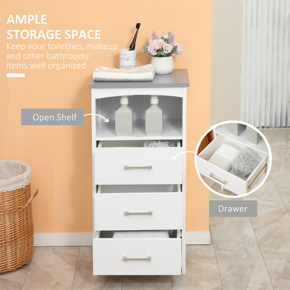 Armoire de salle de bain étroite 3 tiroirs