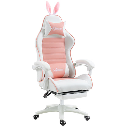 Chaise de gaming ergonomique avec repose-pieds