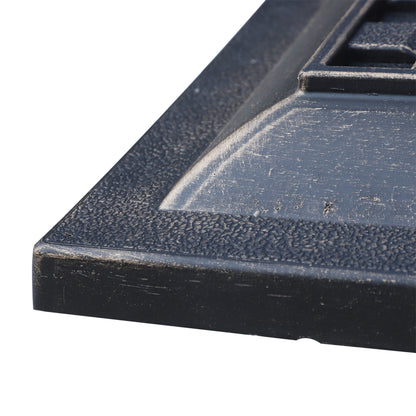 Base de parasol carrée résine 9 kg — bronze