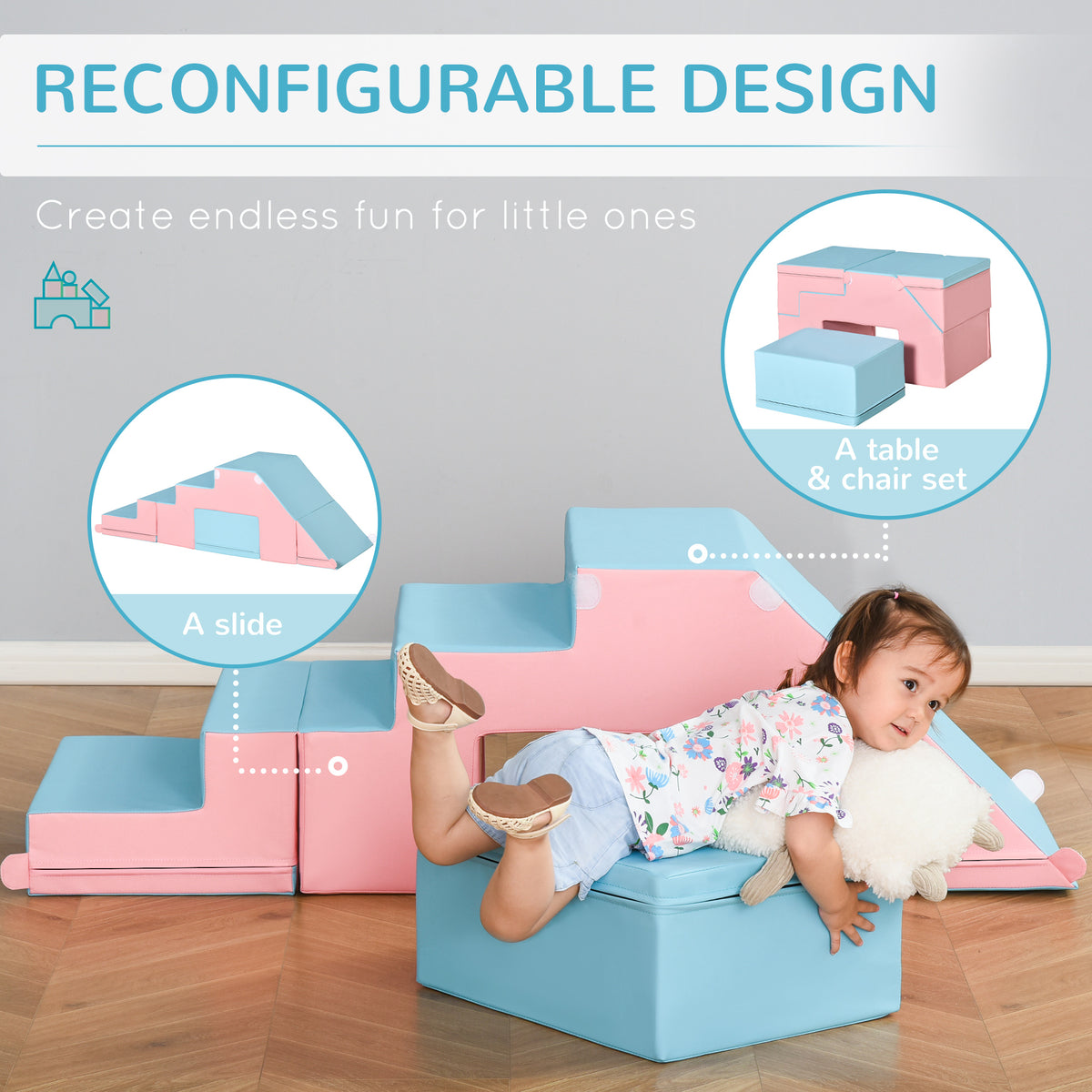 Blocs de jeux mous pour enfants — Lot de 2