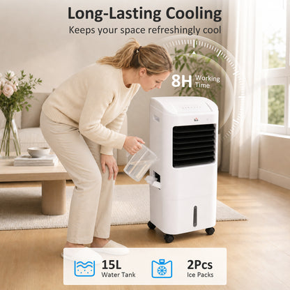 Ventilateur tour avec pack de glace 3 vitesses télécommande
