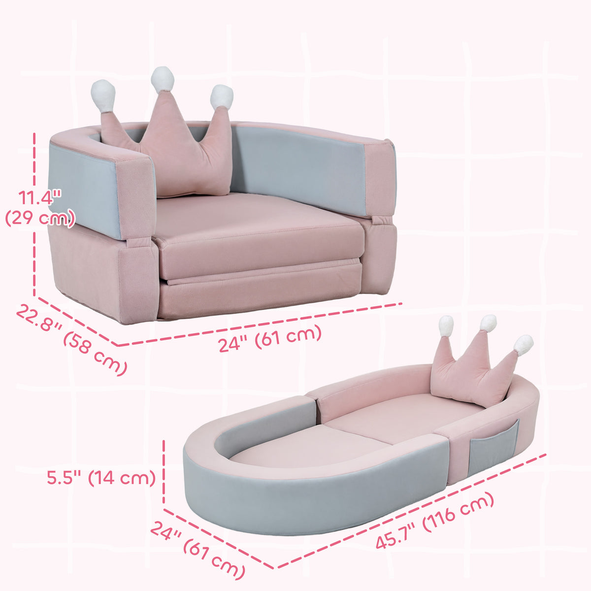 Ensemble de jeu grimpant convertible 3 en 1 pour tout-petit