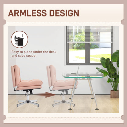 Chaise de bureau sans accoudoirs croisillons réglable pivotante
