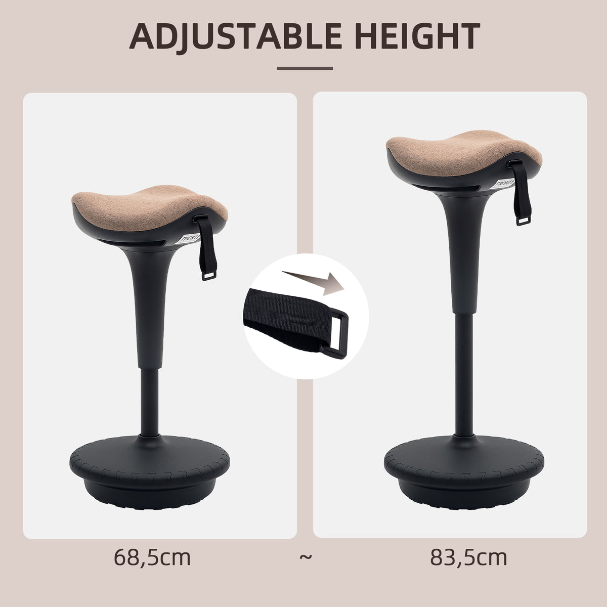 Tabouret de bureau ergonomique réglable