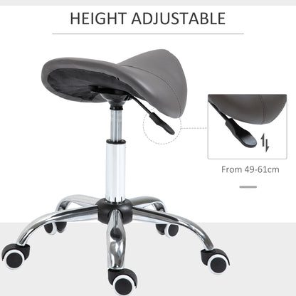 Tabouret selle ergonomique à roulettes réglable
