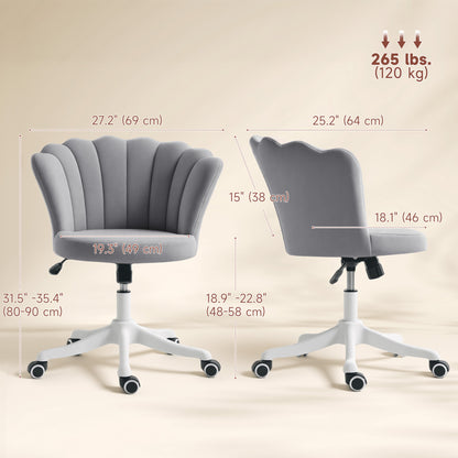 Chaise de bureau sans accoudoirs pivotante hauteur ajustable