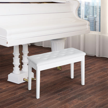 Banc de piano rembourré avec rangement