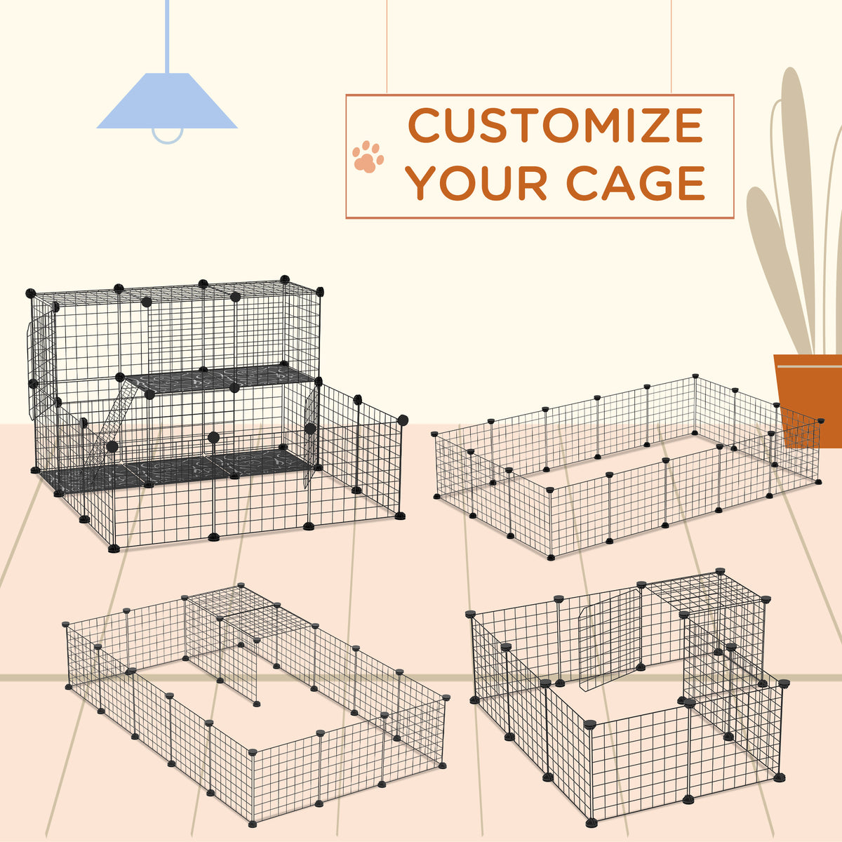 Enclos pour petits animaux modulaire
