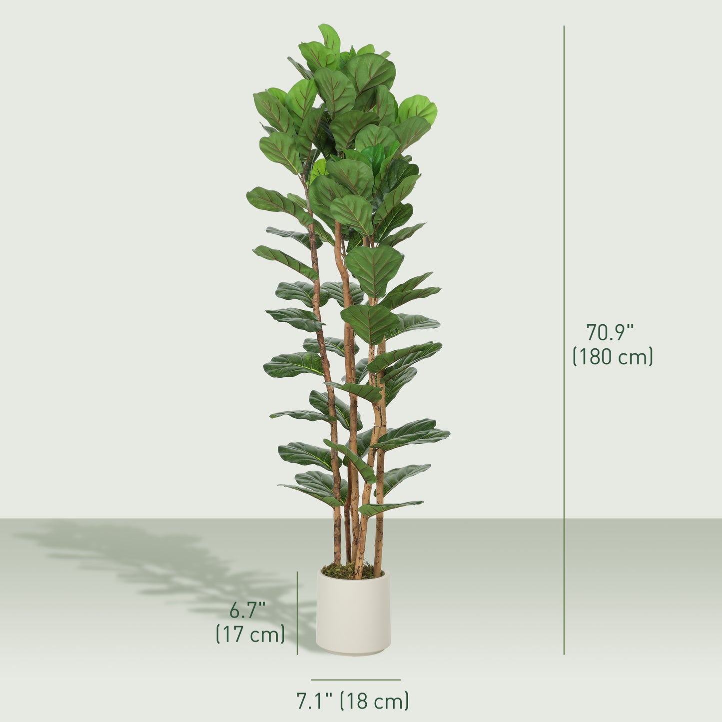 Faux figuier lyre artificiel branches ajustables