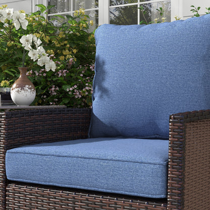 Coussins chaise patio 4 pièces avec dossier
