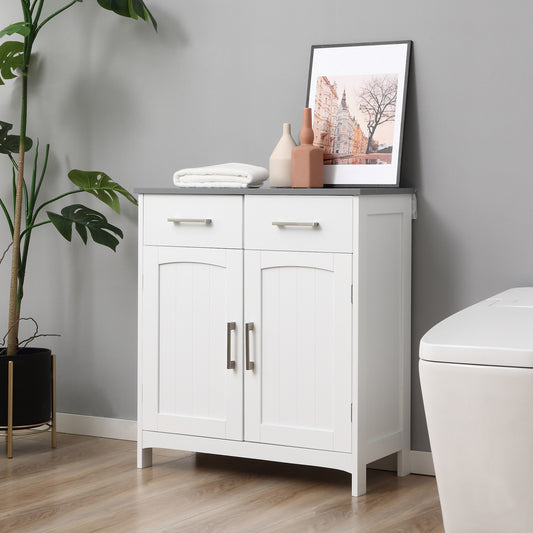 Meuble de salle de bain sur pied avec tiroirs