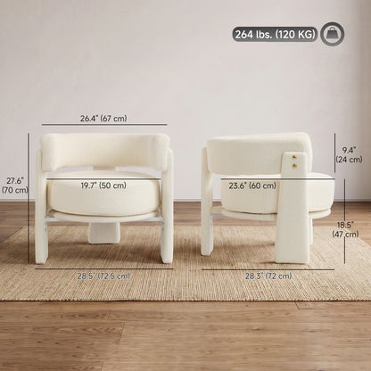Fauteuil d'accent en sherpa