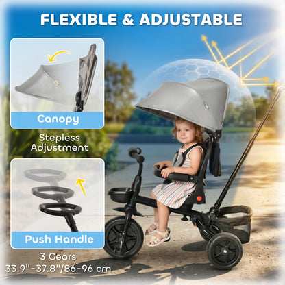 Tricycle évolutif 5-en-1 pour tout-petits