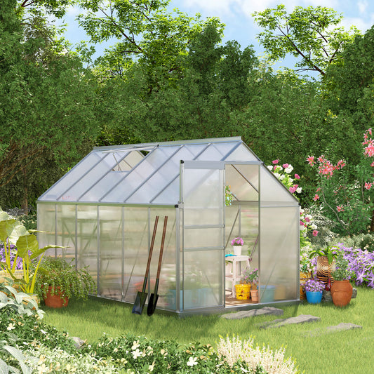 Serre de jardin polycarbonate 183 x 183 x 198 cm