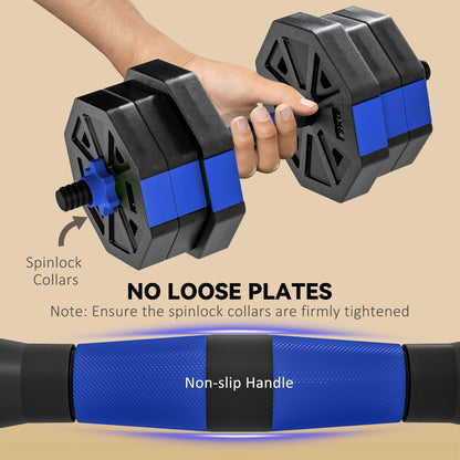 Haltères ajustables 6-en-1 20 kg